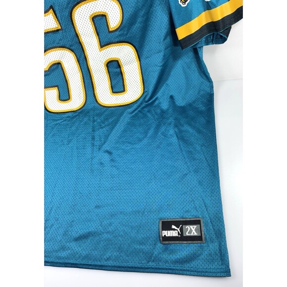 Authentic 90's Puma NFL Jacksonville Jaguars Hardy Nickerson Jersey Size 2XL - Picture 4 of 11